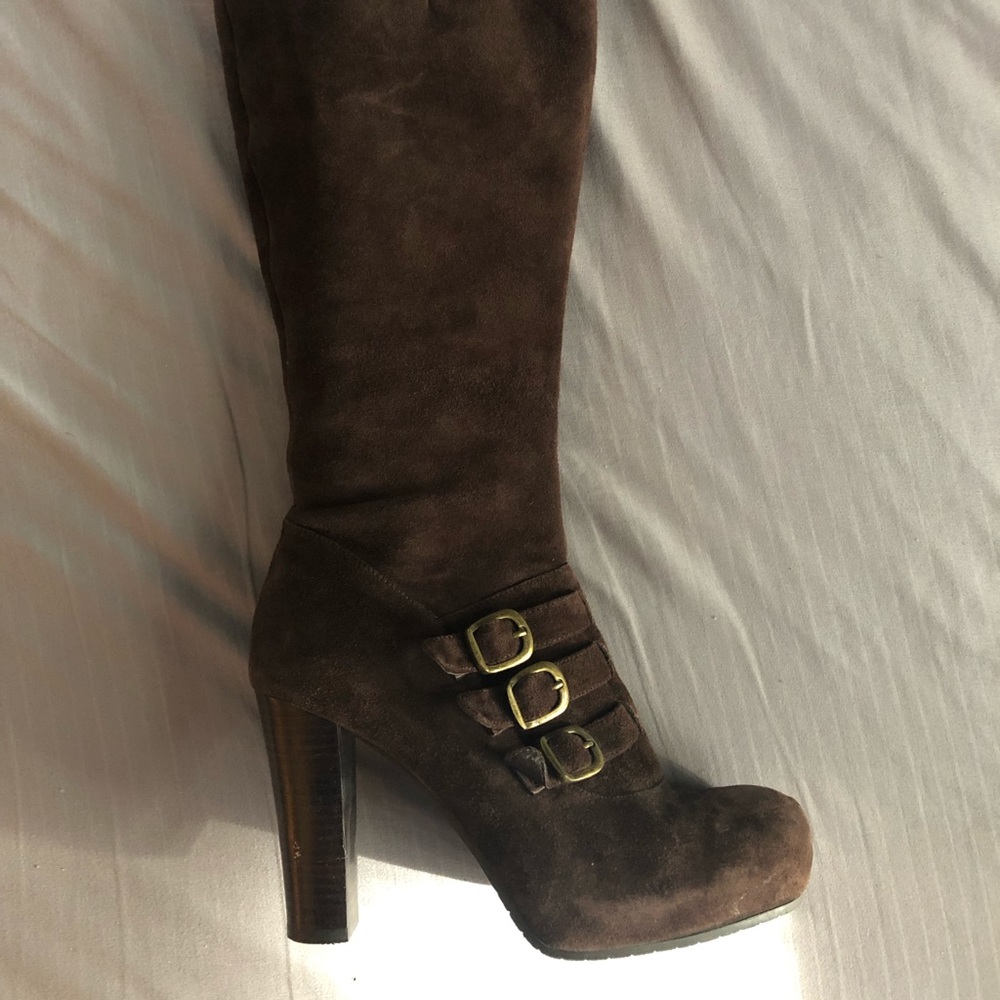 Dark brown Staccato boots size 8
